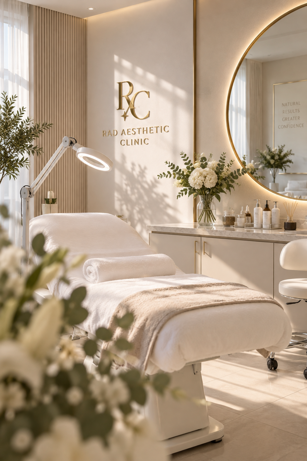 Behandlingsrum på RAD Aesthetic Clinic